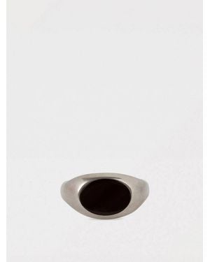 Dries Van Noten Anello Stone Signet - Bianco