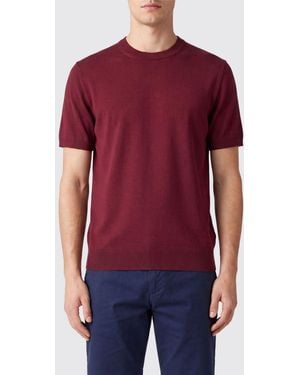 Altea Crew-Neck Short-Sleeved Jersey T-Shirt With Regular Shoulders - Red
