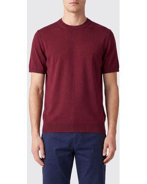 Altea Crew-Neck Short-Sleeved Jersey T-Shirt With Regular Shoulders - Red