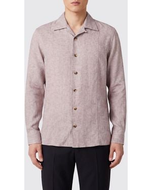 Brunello Cucinelli Linen Casual Shirt - Pink