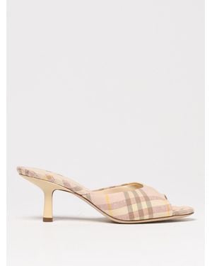 Burberry Mules Teacup Check - Neutro