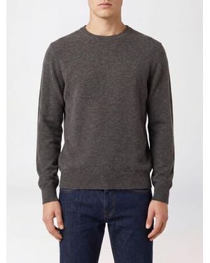 Ballantyne Gerippter Pullover Mit Rundhalsausschnitt Aus 100 Kaschmir - Grau