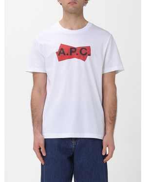 A.P.C. Organic Cotton T-Shirt With Logo - White