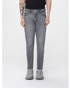 Philipp Plein Jeans Slim A 5 Tasche - Grigio