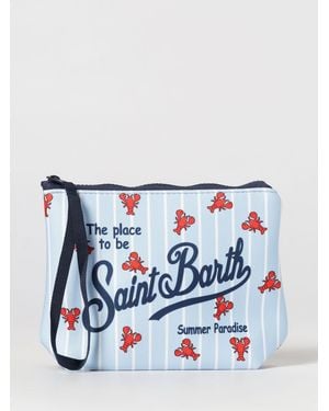 MC2 Saint Barth Pochette Aline Mc2 De Neopreno Con Logo Saint Barth - Azul