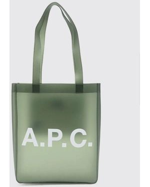 A.P.C. Lou Pvc Tote Bag - Green