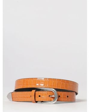 Paul Smith Gürtel Aus Leder Mit Krokoprägung - Orange
