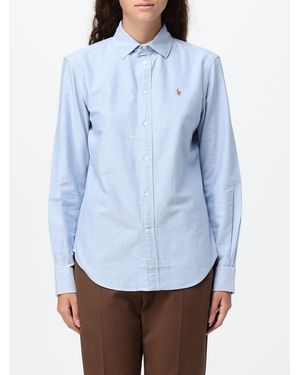 Polo Ralph Lauren Pony Logo Embroidered Cotton Shirt - Blue