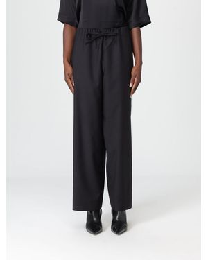 TOTEME Wool Drawstring Pants - Black