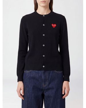 COMME DES GARÇONS PLAY Comme Des GarÇ Ons Play Woll-Cardigan Mit Logo - Blau
