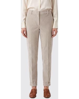 Incotex Mid-Rise Slim Fit Corduroy Skinny Pants - Natural
