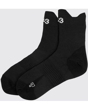 Y-3 Running Mesh Socken Mit Logo - Schwarz