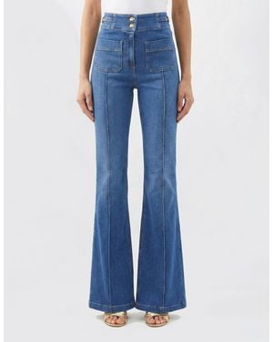 Elisabetta Franchi Jeans Flared - Blu