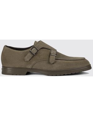 Doucal's Suede Monk Strap Shoes - Multicolour