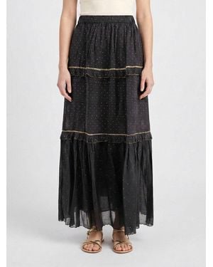 Isabel Marant Cotton Polka Dot Skirt - Black