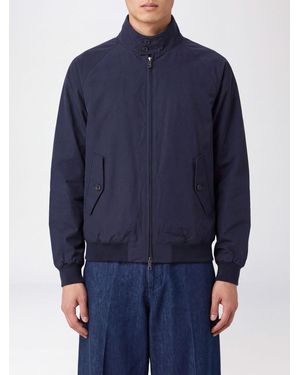 Baracuta Bomberjacke Mit Stehkragen, Reißverschluss Und Pattentaschen - Blau
