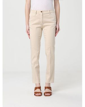 Mason's Stretch Cotton Slim Fit Pants - Natural