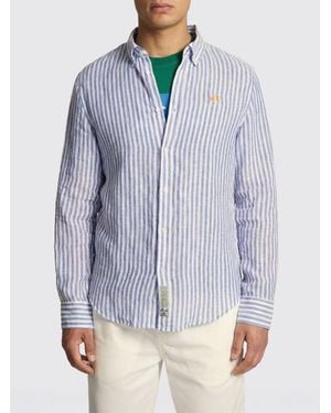 La Martina Striped Linen Shirt - Blue