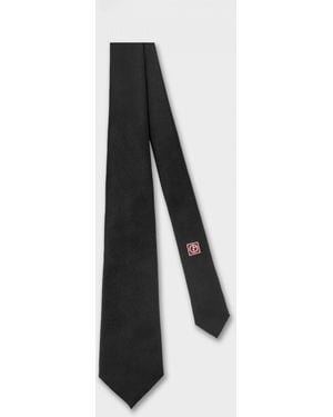Giorgio Armani Silk Twill Tie - White