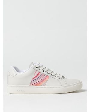 Paul Smith Zebra Stripe Leather Low Top Sneakers - Pink