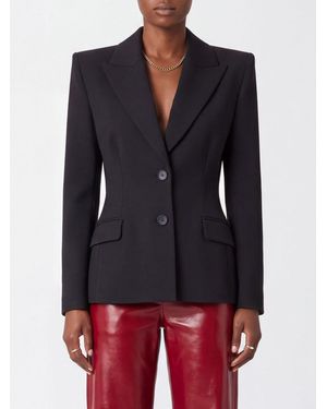 Nissa Slim Fit Single-Breasted Blazer With Peak Lapels - Blue