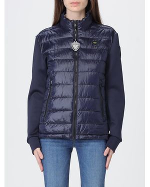 Blauer Padded Down Jacket With Zip - Blue
