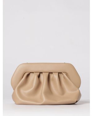 THEMOIRÈ ThemoirÈ Draped Vegan Leather Bios Clutch Themoiré - Natural