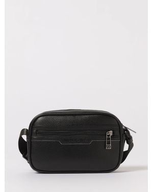 ARMANI EXCHANGE Tracollina Ecopelle Con Logo - Nero