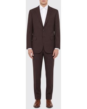 Brioni Single-Breasted Wool Suit - Brown