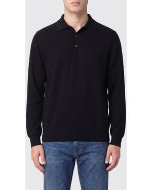Brunello Cucinelli Cotton Knit Polo Shirt - Blue