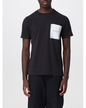 Murphy & Nye Slim Fit Cotton T-Shirt With Logo And Patch Pocket - Black