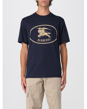 Burberry Camiseta Hombre - Azul