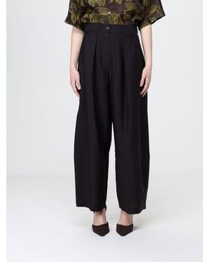 Tela Twill Palazzo Trousers - Black