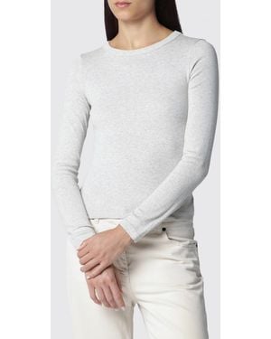 Flore Flore Langärmeliges Slim-Fit-T-Shirt Aus Bio-Baumwolle - Grau