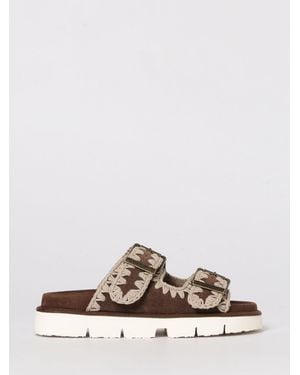 Mou Bio Suede Sandal - Brown