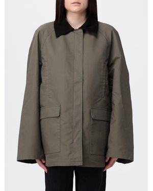 TOTEME Oversized Organic Cotton Jacket - Grey