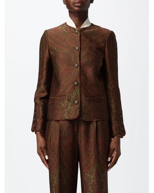 Etro Blazer Monopetto - Marrone