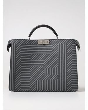 Fendi Peekaboo Iseeu Bag - Grey