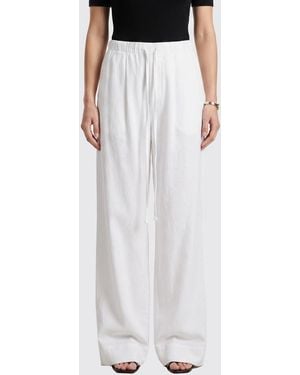 Thom Krom Linen Palazzo Trousers - White