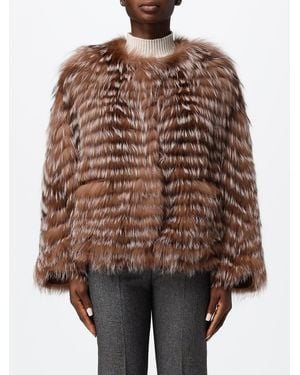 Simonetta Ravizza Kora Reversible Short Jacket - Brown