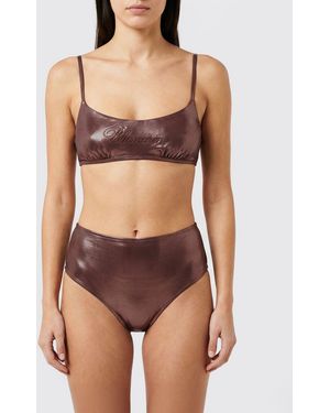 Blumarine Stretch Polyester Bikini Top - Black
