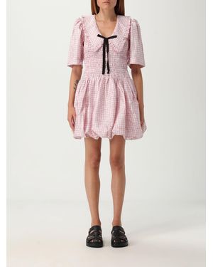 Ganni Vestido Mujer - Rosa