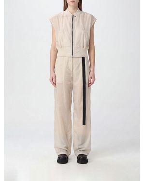 Rick Owens Short-Sleeved Cropped Nylon Bomber Jacket - Natural
