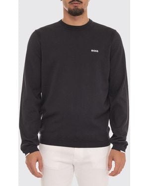 BOSS Pullover Herren - Schwarz