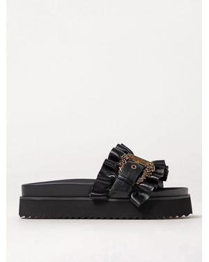 Versace Jeans Couture Flat Sandals - Black