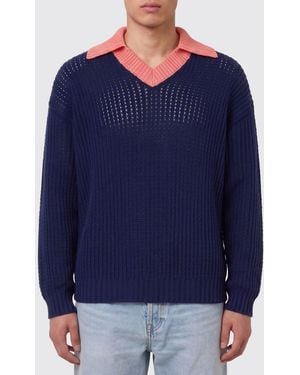 Fendi Polo De Punto De Algodón - Azul