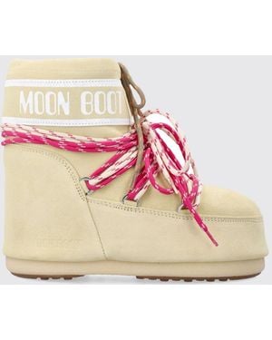 Moon Boot Flat Ankle Boots - Pink
