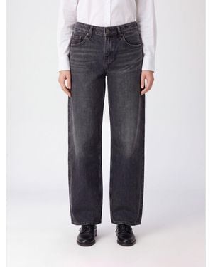 Levi's Flora Low-Rise Straight-Leg Jeans - Blue