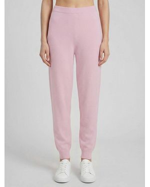 Allude Virgin Wool And Cashmere Trousers - Pink