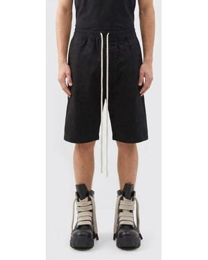 Rick Owens Cotton Drawstring Shorts - Black